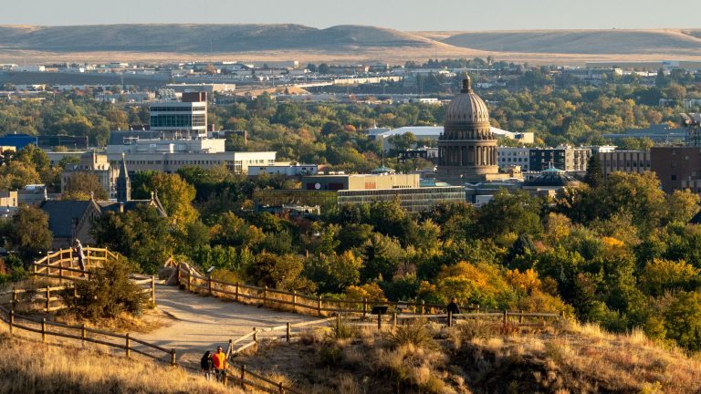 Boise city view from Camels Back Park