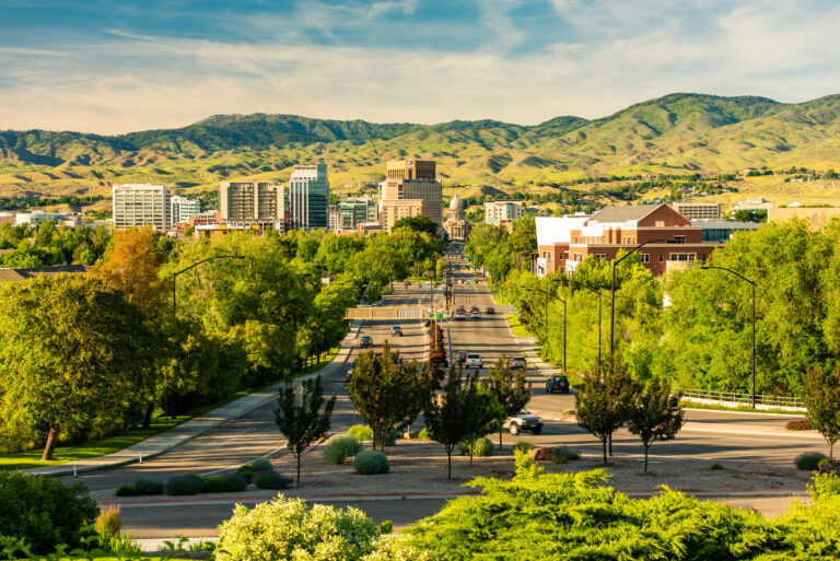 Boise city view from Boise Depot