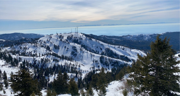 View of Bogus Basin ski hill