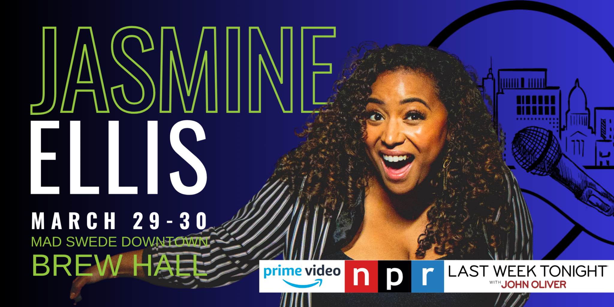 Blue City Comedy Presents Jasmine Ellis Visit Boise
