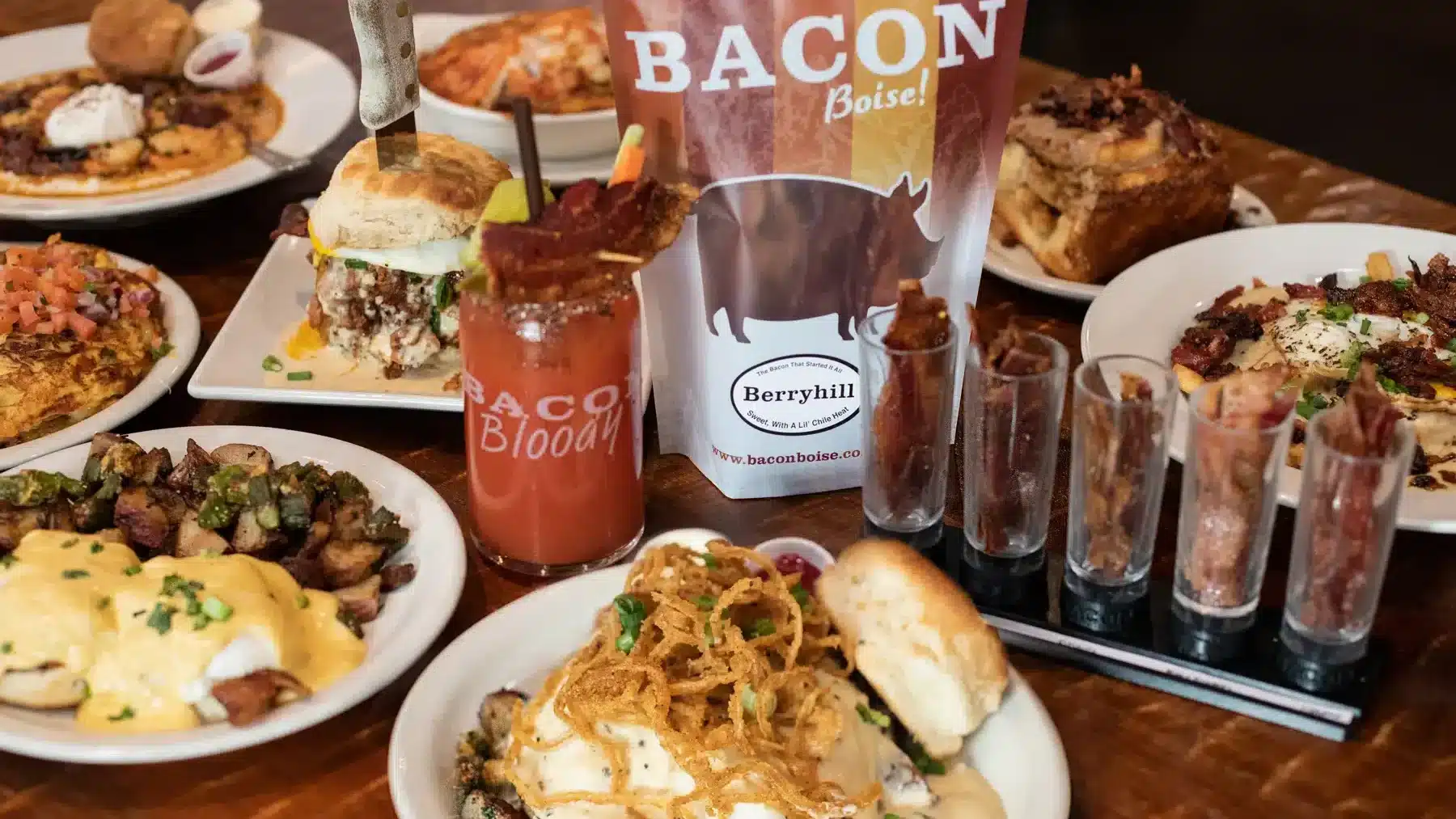 bacon boise's wide range of bacon menu items